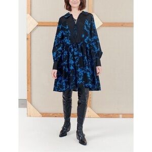 NWT MUNTHE Naim Silk Cotton Mini Dress XS
